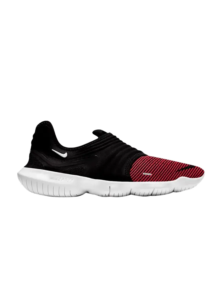 Кроссовки Free RN Flyknit 3.0 'Black Bright Crimson' — изображение 1 из 1, черный яркий
