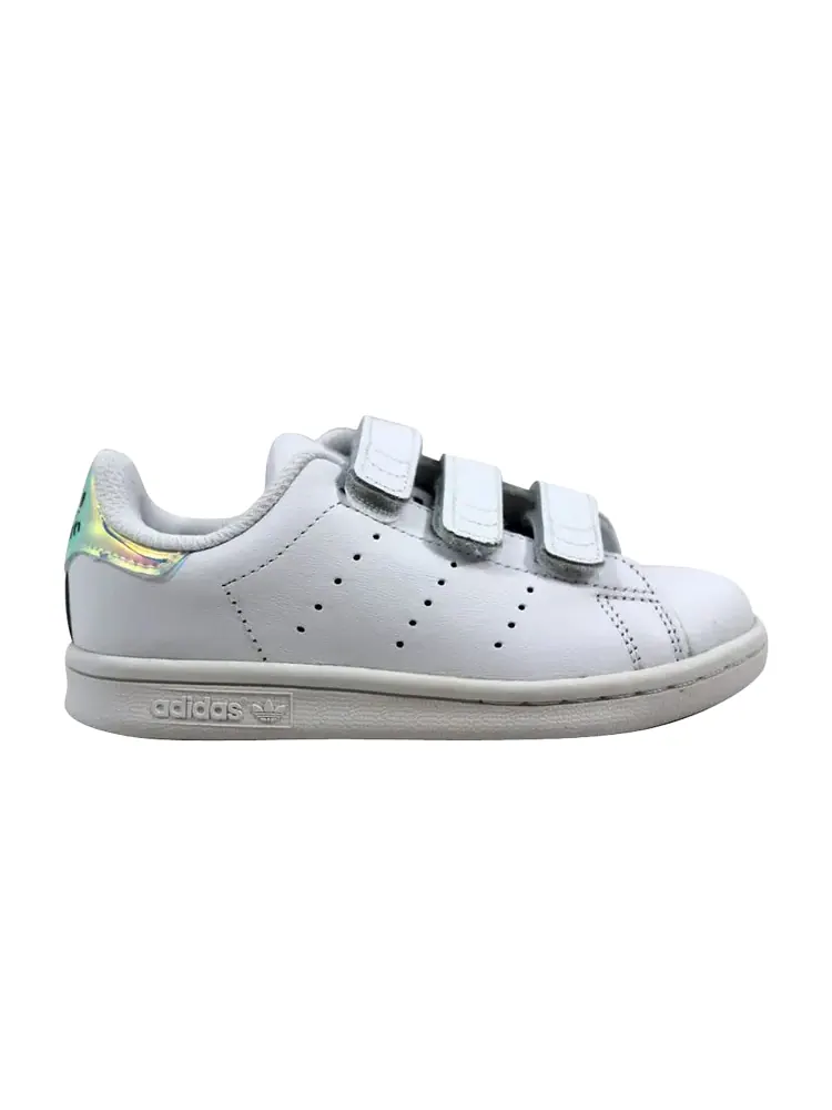 Кроссовки Adidas Stan Smith CF J 'Metallic White' — изображение 1 из 1, белый