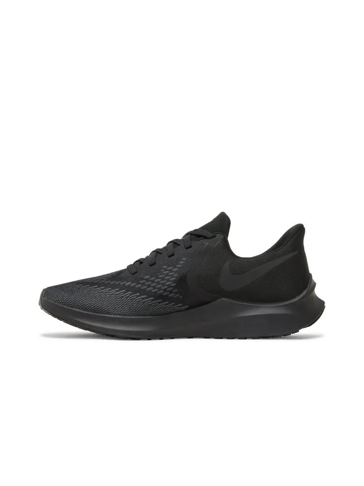 Кроссовки Nike Air Zoom Winflo 6 'Triple Black' — изображение 2 из 3, черный