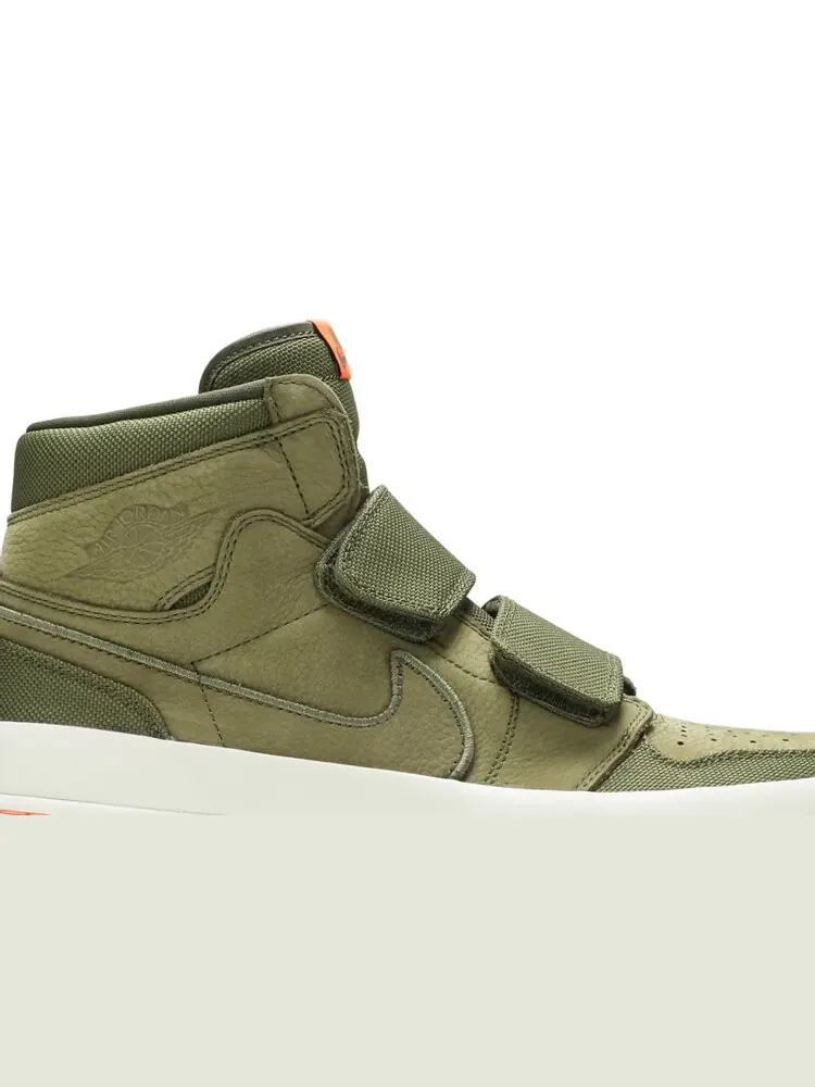 Кроссовки Air Jordan 1 Retro High Double Strap 'Olive Canvas' — изображение 2 из 4, зеленый