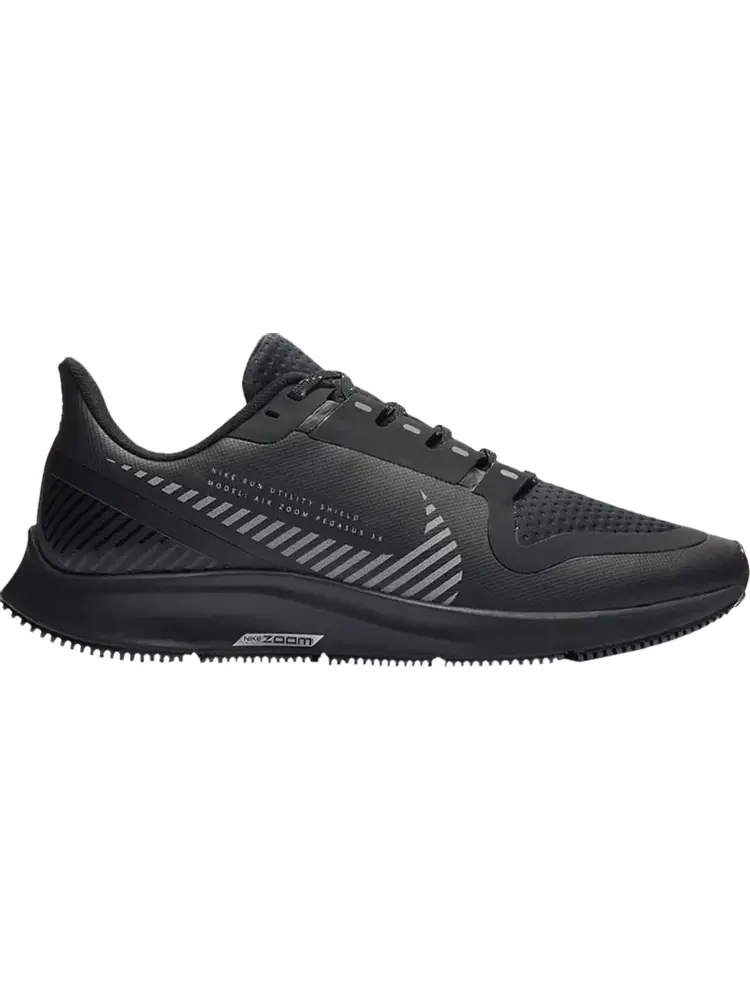 Кроссовки Nike Wmns Air Zoom Pegasus 36 Shield 'Black Metallic Silver' — изображение 1 из 1, черный