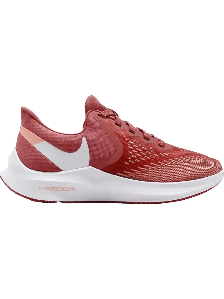 Кроссовки Nike Wmns Air Zoom Winflo 6 'Light Redwood' — изображение 1 из 1, красный