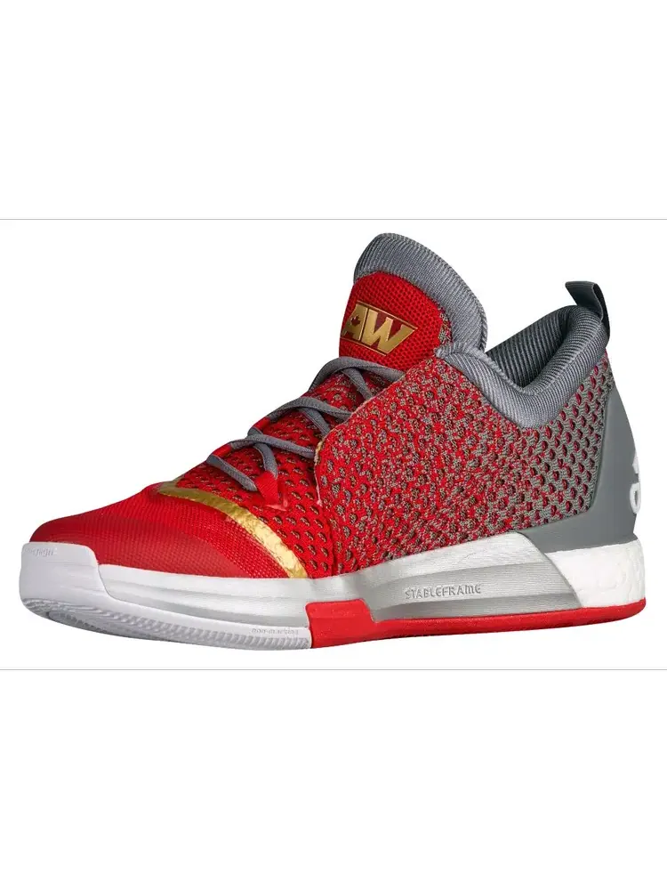 Кроссовки Adidas Crazylight Boost 2.5 Low 'Andrew Wiggins' — изображение 3 из 4, красный