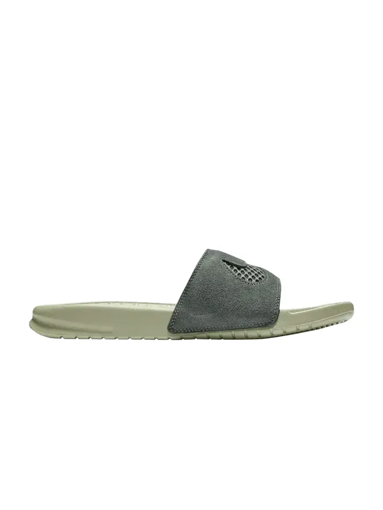 Сандалии Nike Wmns Benassi JDI Leather SE 'Mineral Spruce' — изображение 1 из 1, серый
