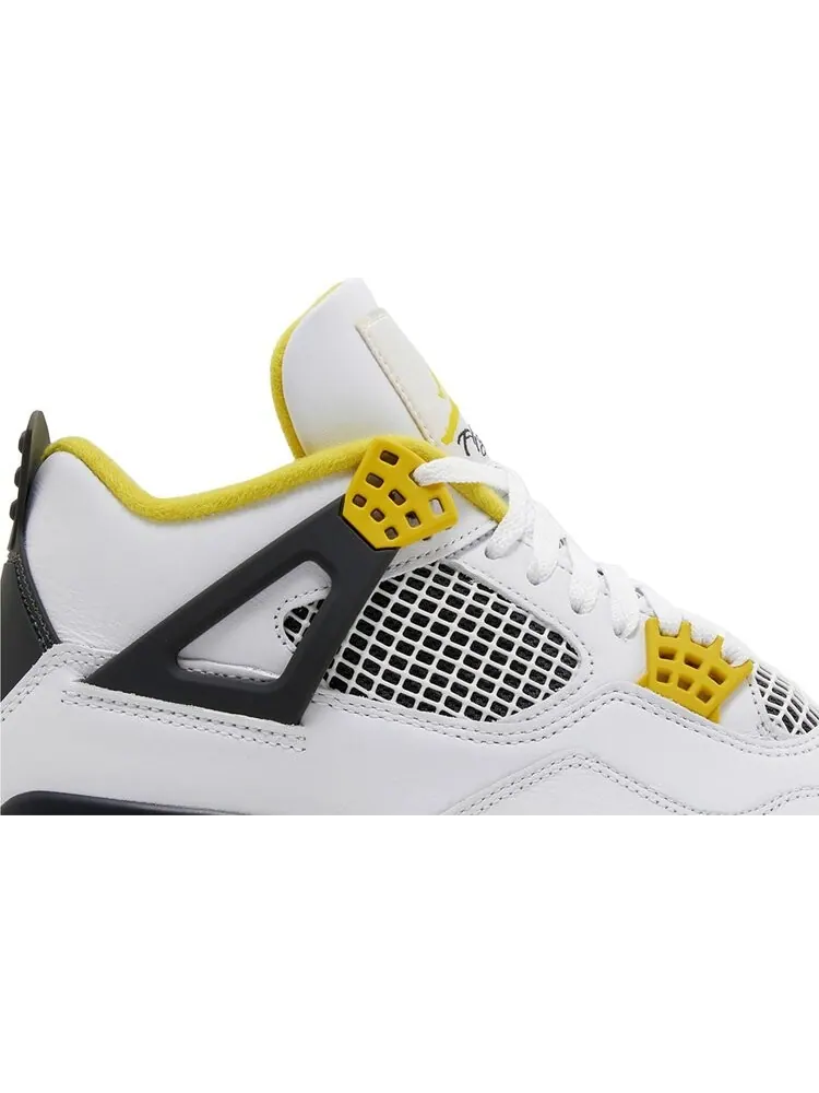 Кроссовки Wmns Air Jordan 4 Retro 'Vivid Sulfur' — изображение 2 из 4, белый