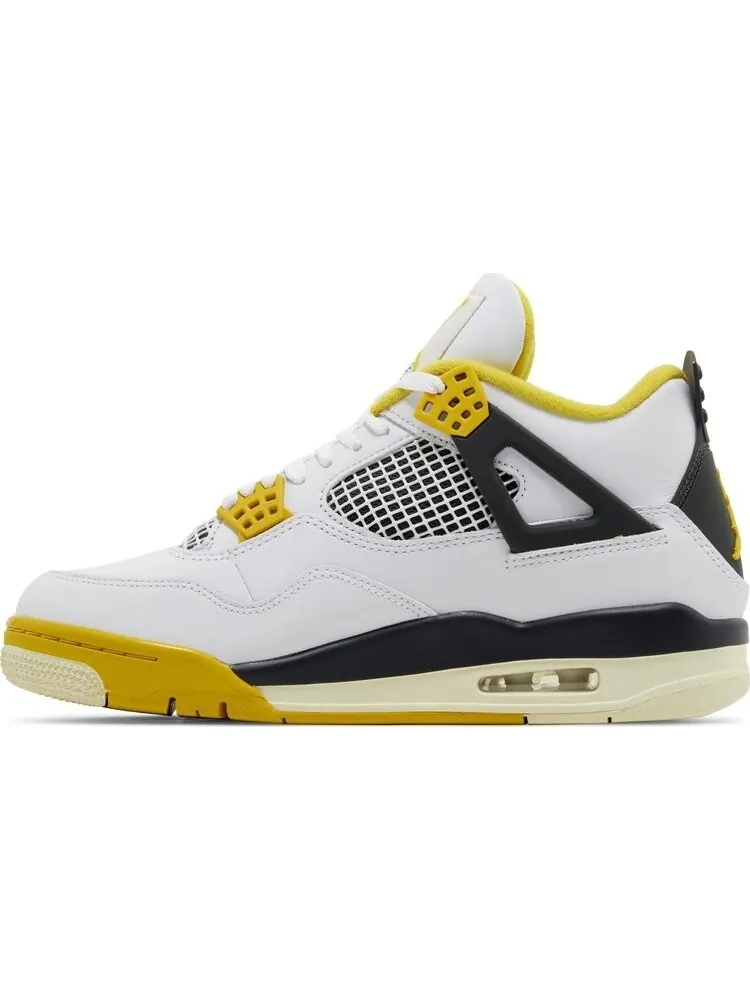 Кроссовки Wmns Air Jordan 4 Retro 'Vivid Sulfur' — изображение 3 из 4, белый