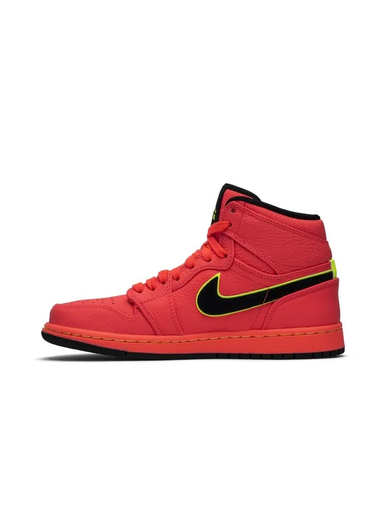 Кроссовки Air Jordan Wmns Air Jordan 1 High Premium 'Hot Punch' — изображение 3 из 4, красный
