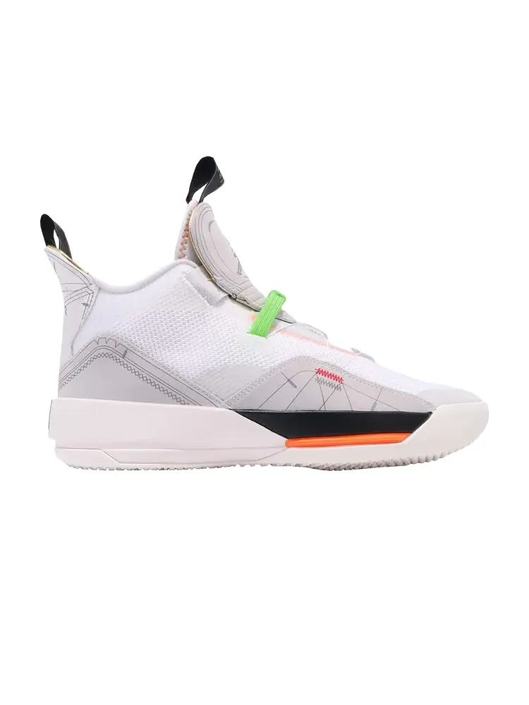 Кроссовки Air Jordan 33 GS 'Vast Grey' — изображение 1 из 1, белый
