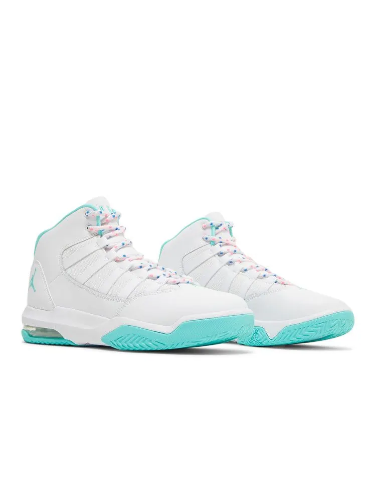 Кроссовки Air Jordan Jordan Max Aura GS 'White Aurora Green' — изображение 9 из 9, белый/зеленый/розовый