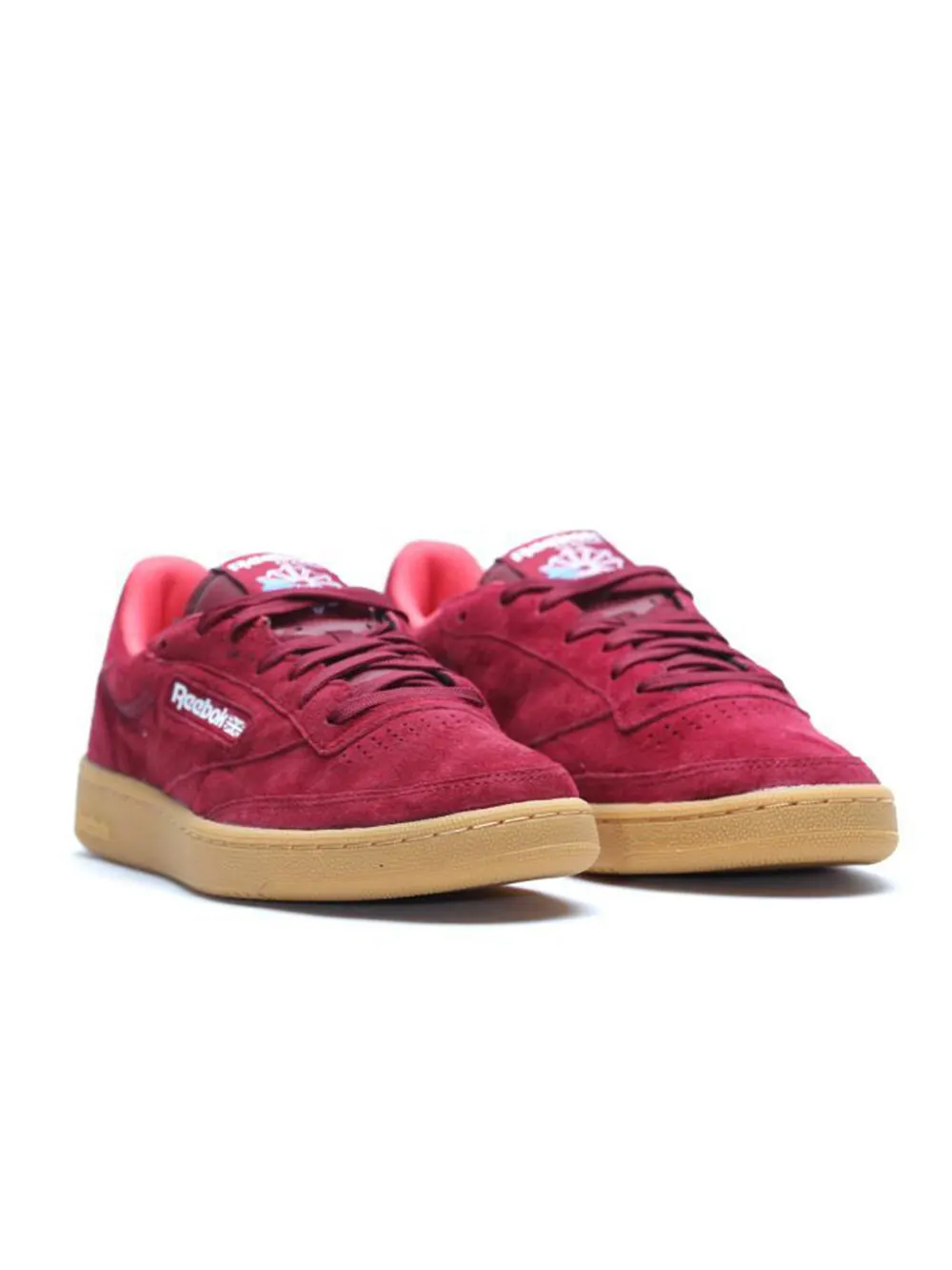 Кроссовки club c 85 indoor 'burgundy' Reebok — изображение 3 из 5, красный