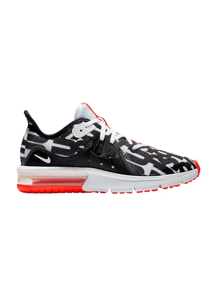 Кроссовки Nike Air Max Sequent 3 JDI GS 'Black White Crimson' — изображение 1 из 1, черный