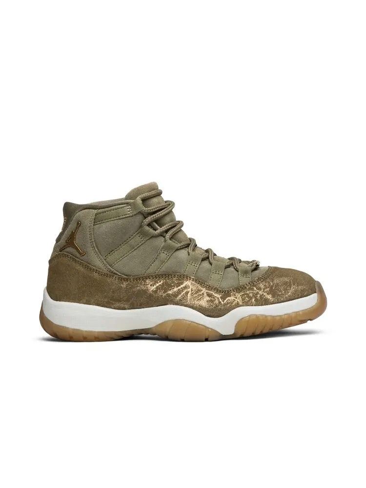 Кроссовки Air Jordan Wmns Air Jordan 11 Retro 'Olive Lux' — изображение 1 из 4, загар