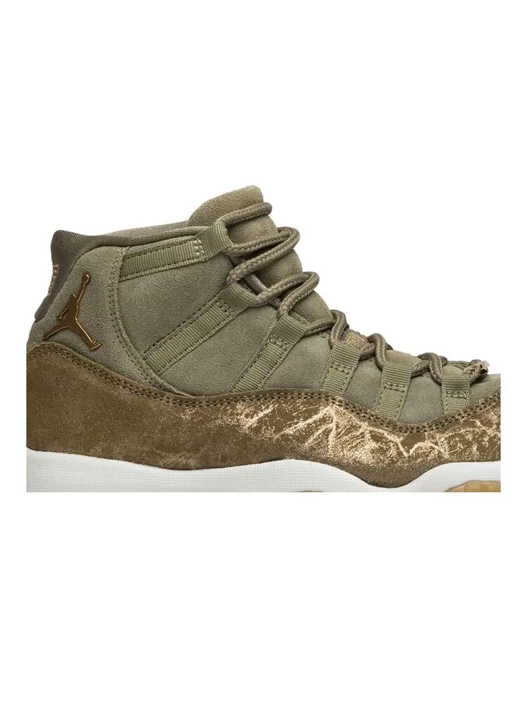 Кроссовки Air Jordan Wmns Air Jordan 11 Retro 'Olive Lux' — изображение 2 из 4, загар