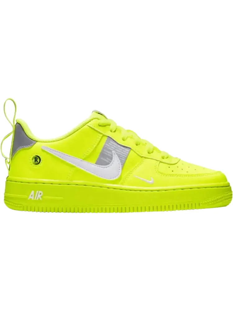 Кроссовки Nike Air Force 1 Low LV8 Utility GS 'Volt' — изображение 1 из 1, зеленый