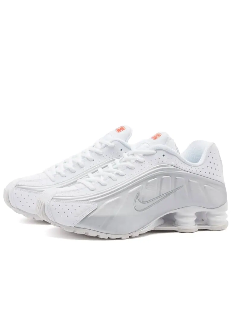 Женские кроссовки Nike Shox R4 'White Metallic' — изображение 10 из 10, белый