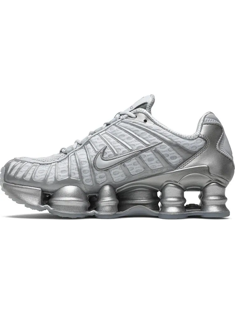 Кроссовки Nike Shox TL 'Chrome' - серебристый стиль и инновации — изображение 3 из 8, серебряный