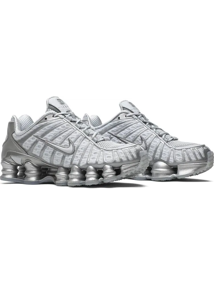 Кроссовки Nike Shox TL 'Chrome' - серебристый стиль и инновации — изображение 8 из 8, серебряный