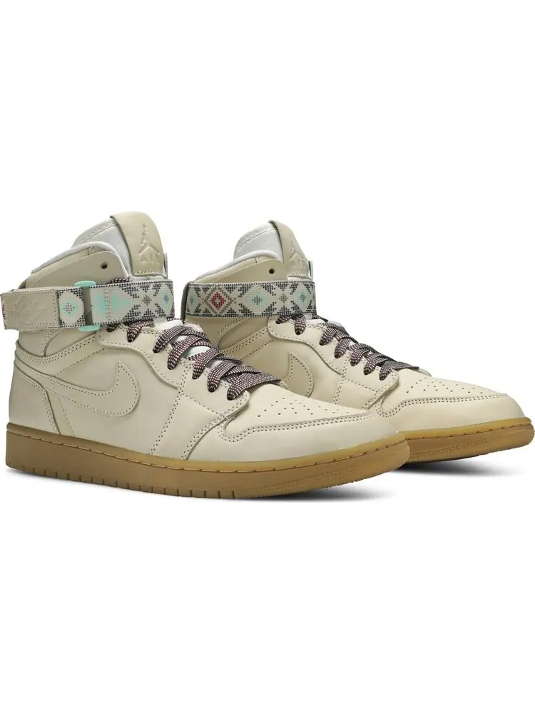 Кроссовки Air Jordan 1 Retro Hi Strap N7 — изображение 8 из 8, бежевый