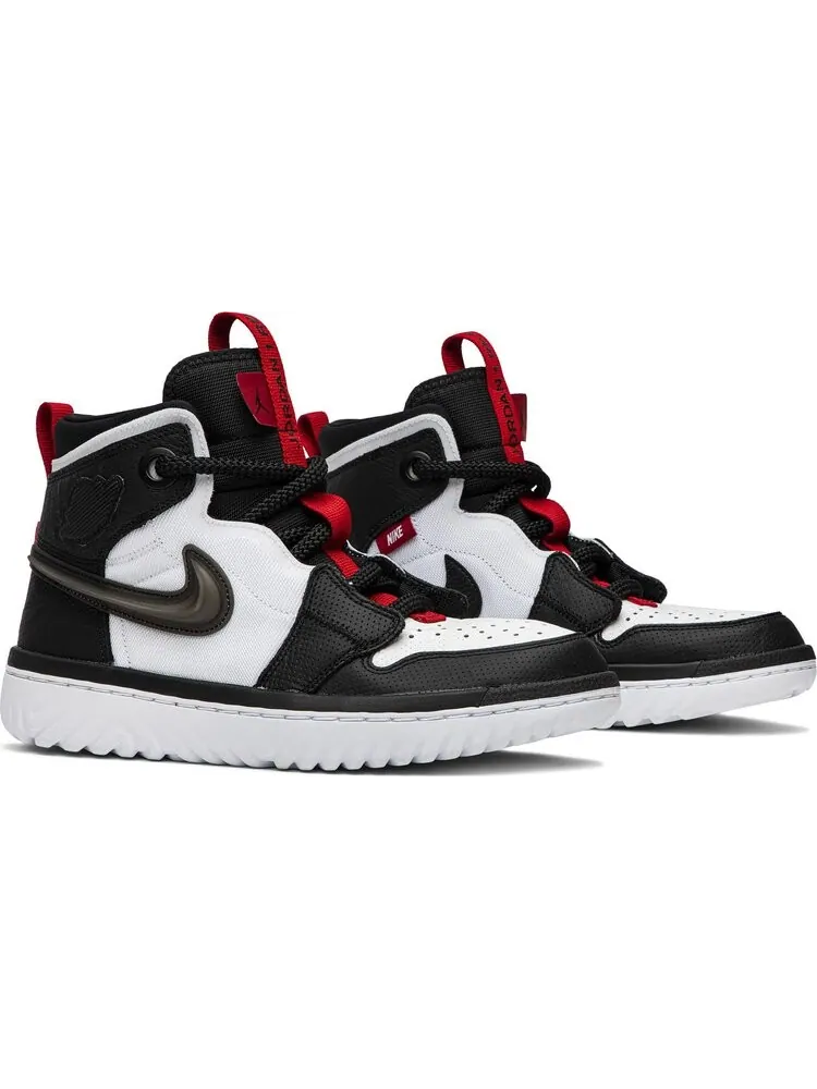 Кроссовки Air Jordan 1 React High Black White — изображение 8 из 8, черный