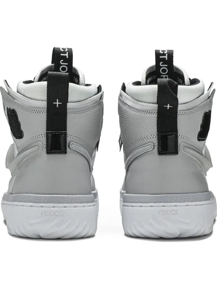 Кроссовки Air Jordan 1 React High Grey Fog — изображение 6 из 8, белый