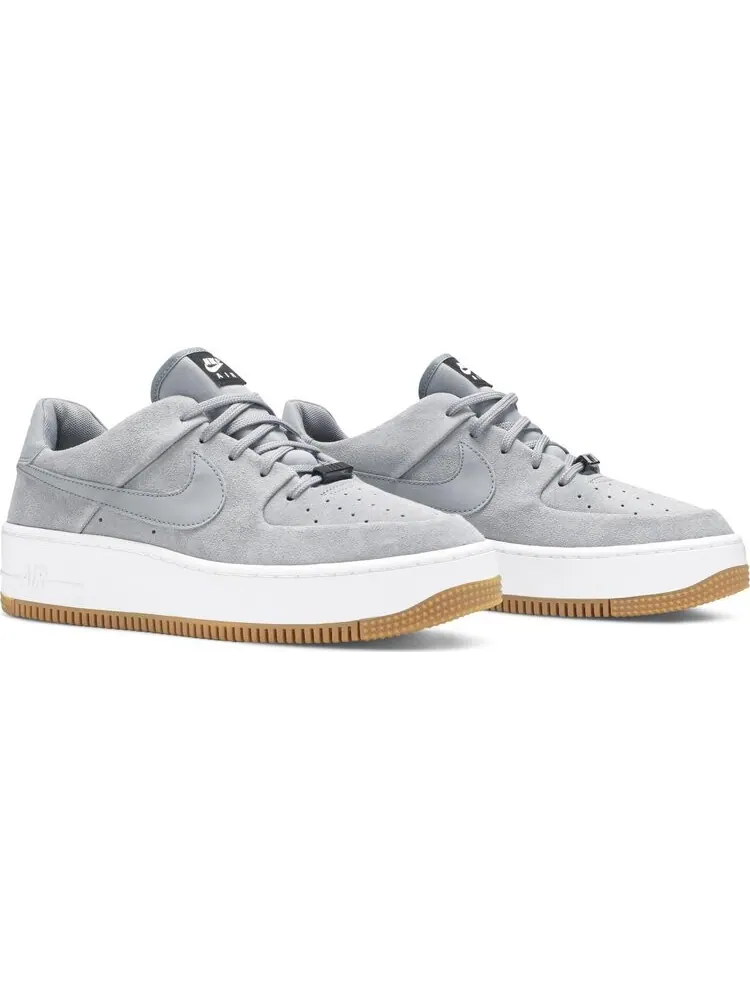 Кроссовки Nike Wmns Air Force 1 Sage Low 'Cool Grey' — изображение 8 из 8, серый