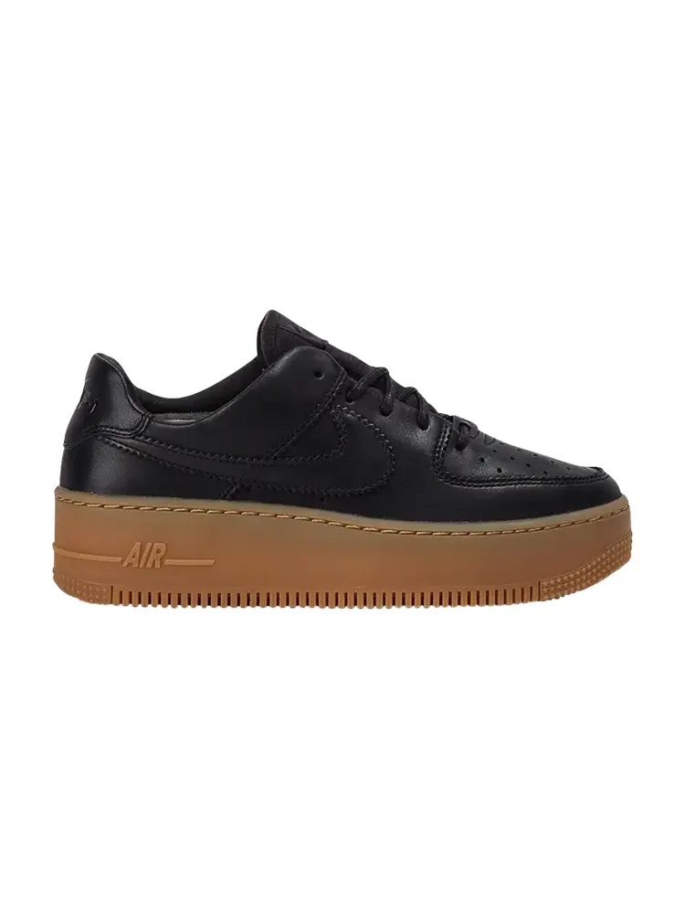 Кроссовки Nike Wmns Air Force 1 Sage Low LX 'Oil Grey Gum' — изображение 1 из 1, черный