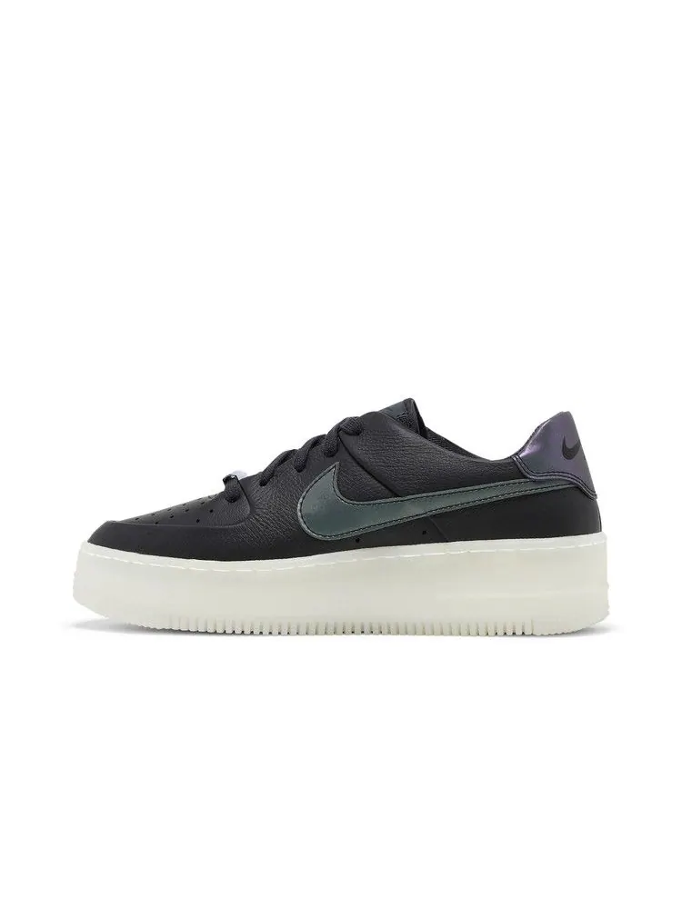 Кроссовки Nike Wmns Air Force 1 Sage Low LX 'Oil Grey' — изображение 4 из 9, серый/черный/белый