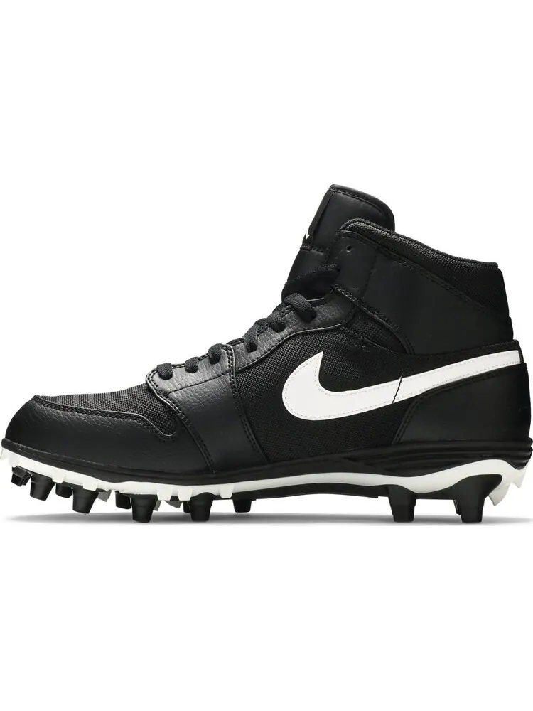 Кроссовки Jordan 1 Mid TD Cleat Black — изображение 3 из 8, черный