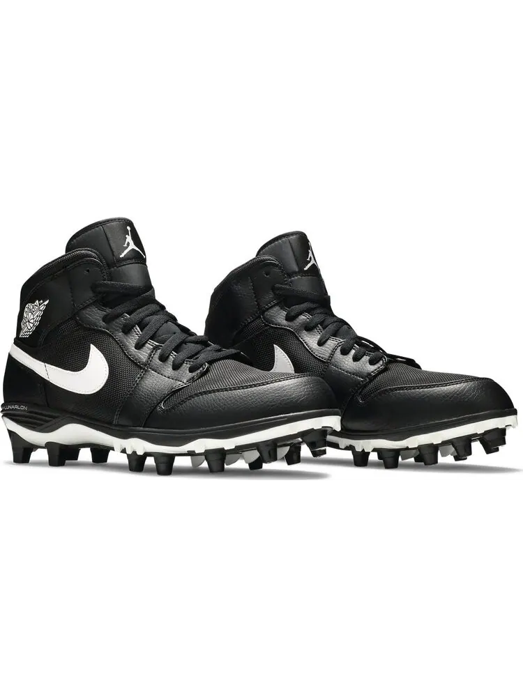 Кроссовки Jordan 1 Mid TD Cleat Black — изображение 8 из 8, черный