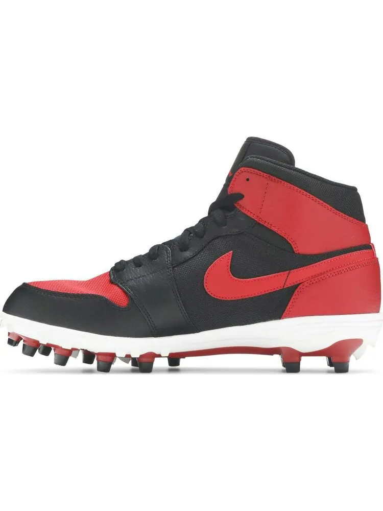 Кроссовки Jordan 1 Mid TD Cleat Bred — изображение 3 из 8, красный