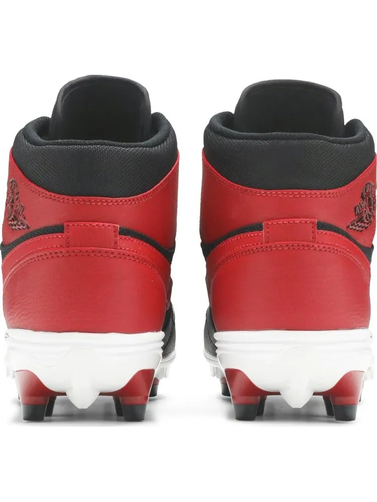 Кроссовки Jordan 1 Mid TD Cleat Bred — изображение 6 из 8, красный