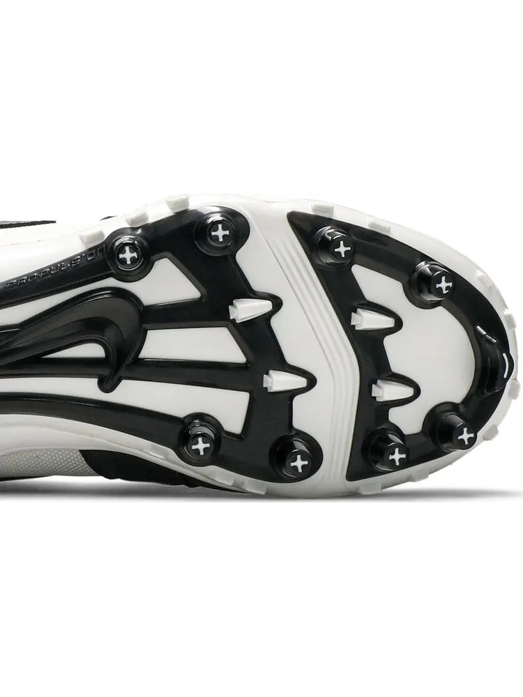 Кроссовки Jordan 1 Mid TD Cleat Black White — изображение 5 из 8, черный