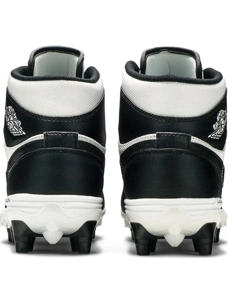 Кроссовки Jordan 1 Mid TD Cleat Black White — изображение 6 из 8, черный