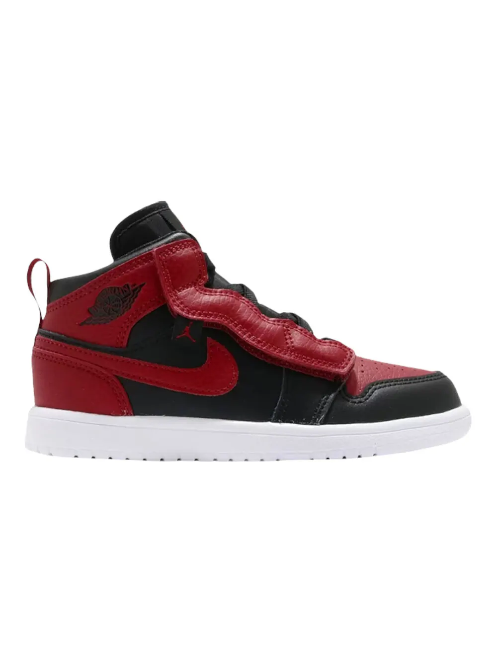 Кроссовки Nike Air Jordan 1 Mid ALT PS — изображение 1 из 1, черный/красный