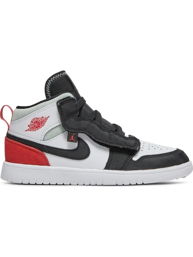 Кроссовки Air Jordan 1 Mid ALT PS Red Black Toe — изображение 1 из 8, белый