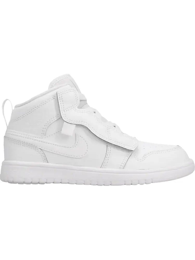 Кроссовки Air Jordan 1 Mid ALT PS Triple White — изображение 1 из 1, белый