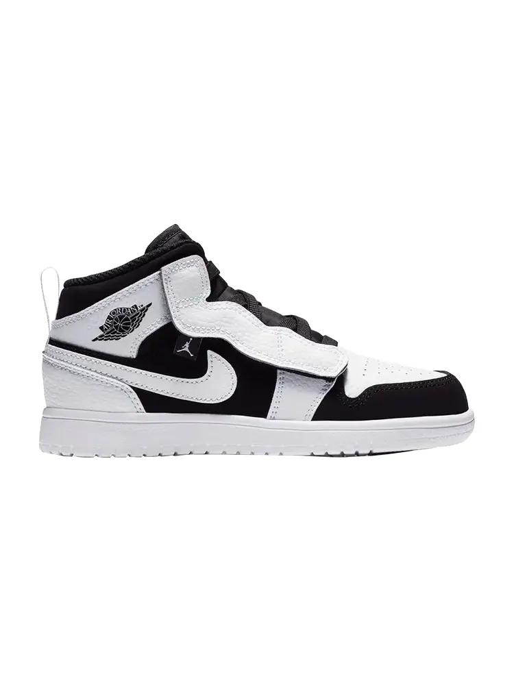 Кроссовки Air Jordan 1 Mid Alt PS 'White Black' — изображение 1 из 1, белый