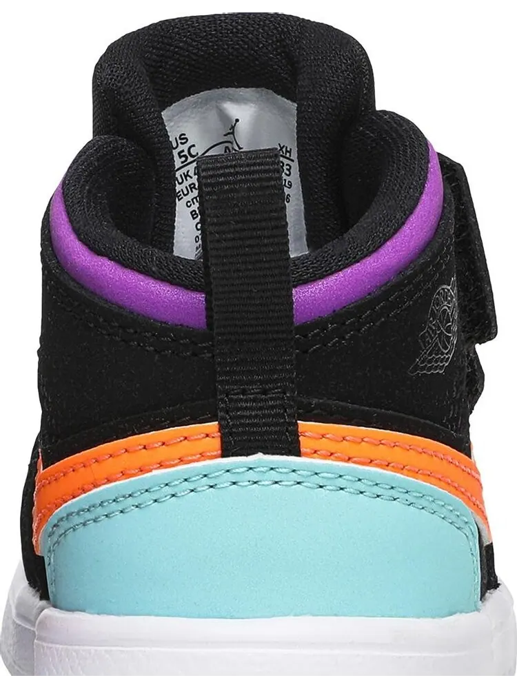 Кроссовки Air Jordan 1 Mid ALT TD What The — изображение 7 из 8, черный