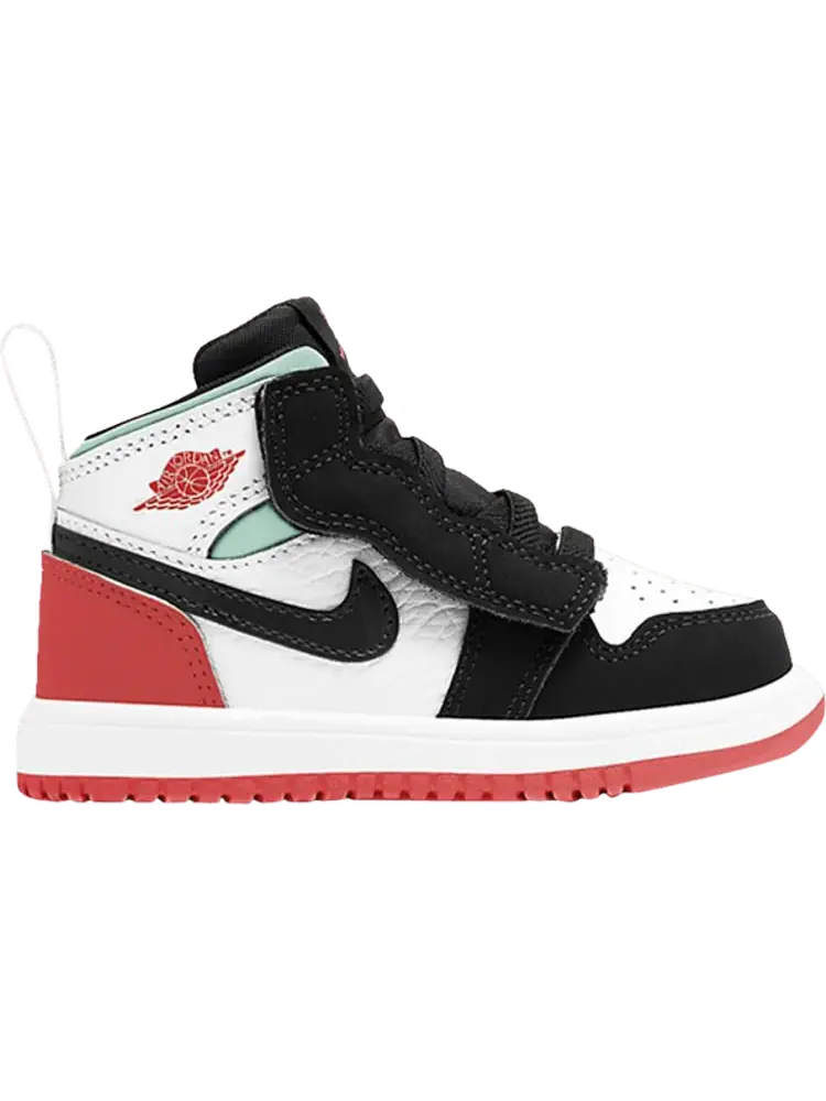 Кроссовки Air Jordan 1 Mid ALT TD Red Black Toe — изображение 1 из 1, белый