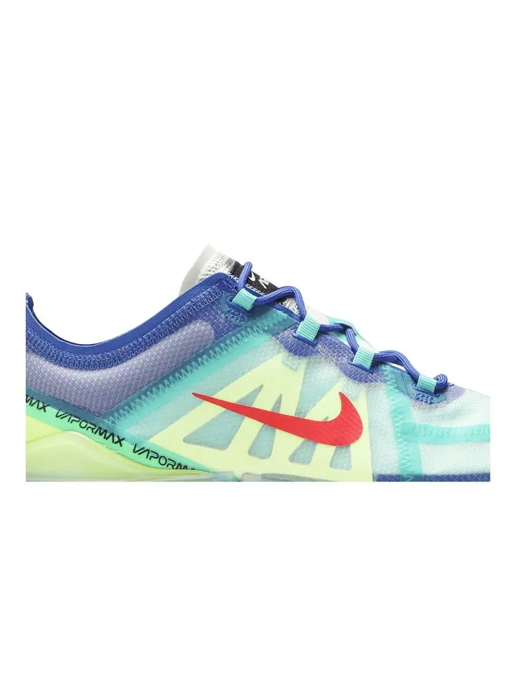 Кроссовки Nike Air VaporMax 2019 'Blue Volt' — изображение 2 из 4, синий