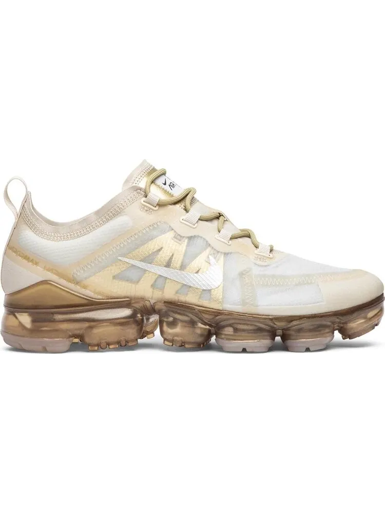 Кроссовки Nike Wmns Air VaporMax 2019 'White Gold' — изображение 1 из 8, золото