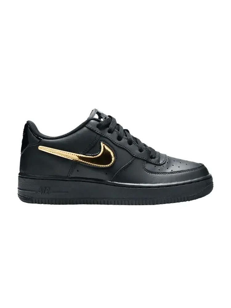 Кроссовки Nike Air Force 1 LV8 3 GS 'Removable Swoosh - Black' — изображение 1 из 9
