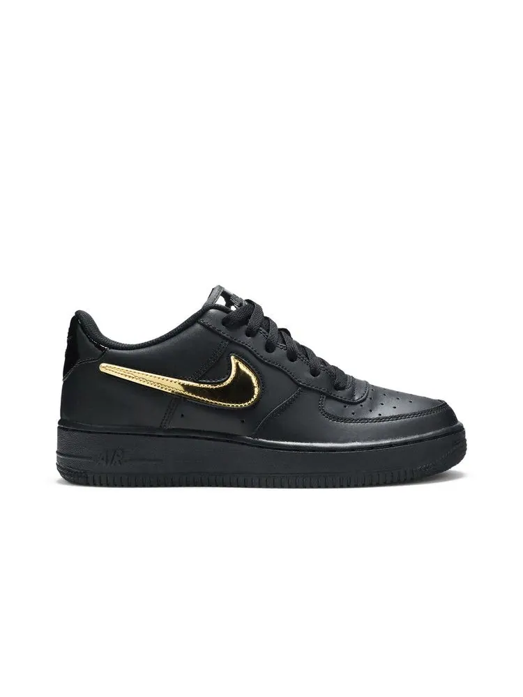 Кроссовки Nike Air Force 1 LV8 3 GS 'Removable Swoosh - Black' — изображение 2 из 9