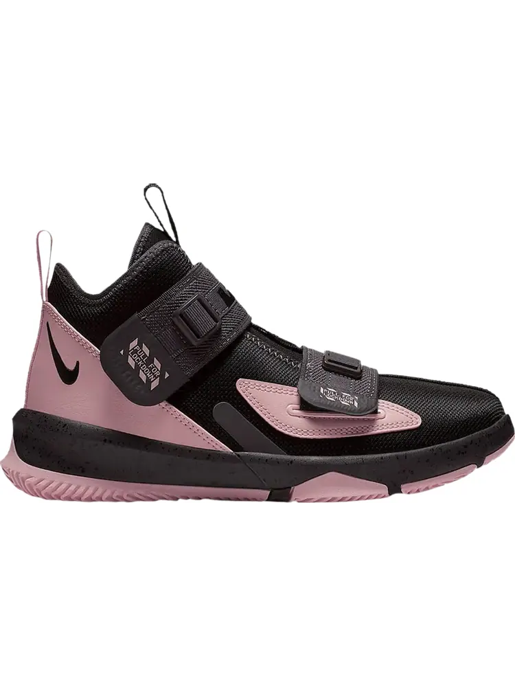 Кроссовки Nike LeBron Soldier 13 GS 'Black Bleached Coral' — изображение 1 из 1, черный
