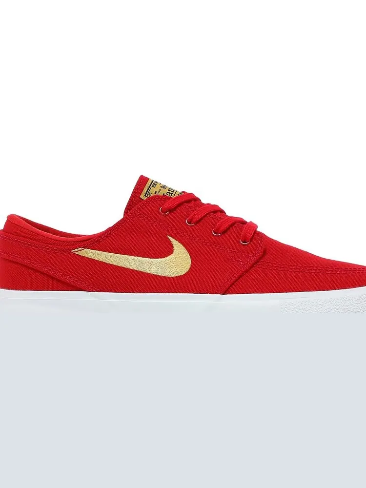 Кроссовки Nike Zoom Stefan Janoski Canvas RM SB 'University Red Club Gold' — изображение 2 из 8, красный