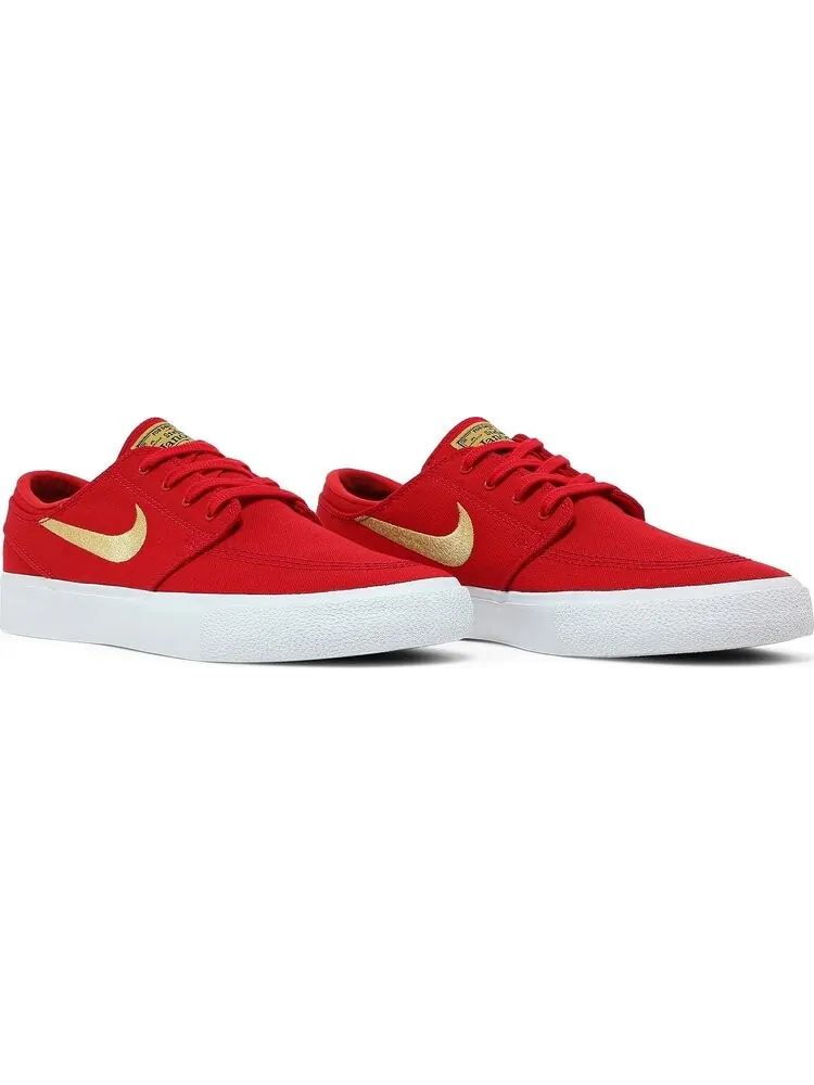 Кроссовки Nike Zoom Stefan Janoski Canvas RM SB 'University Red Club Gold' — изображение 8 из 8, красный