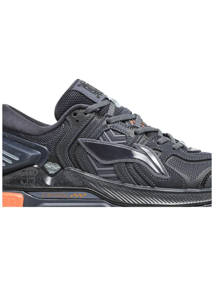 Кроссовки Li-Ning Sun Chaser 'Grey Black' — изображение 2 из 4, серый черный