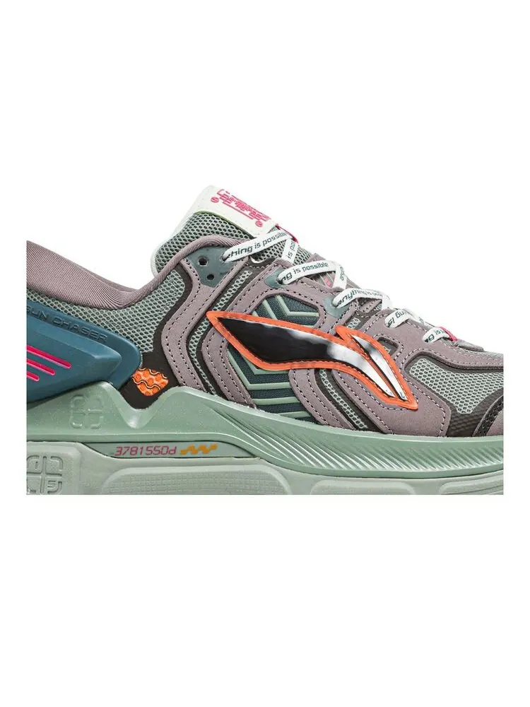 Кроссовки Li-Ning Sun Chaser Green Purple — изображение 2 из 6, зеленый фиолетовый