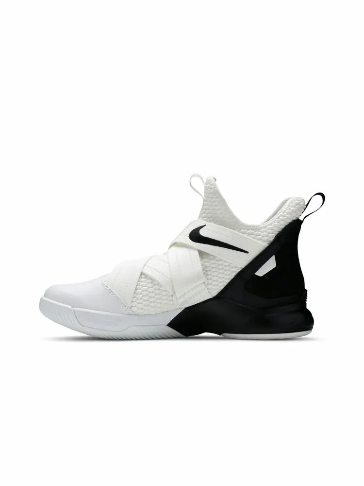 Кроссовки Nike LeBron Soldier 12 TB 'White Black' — изображение 3 из 4, белый