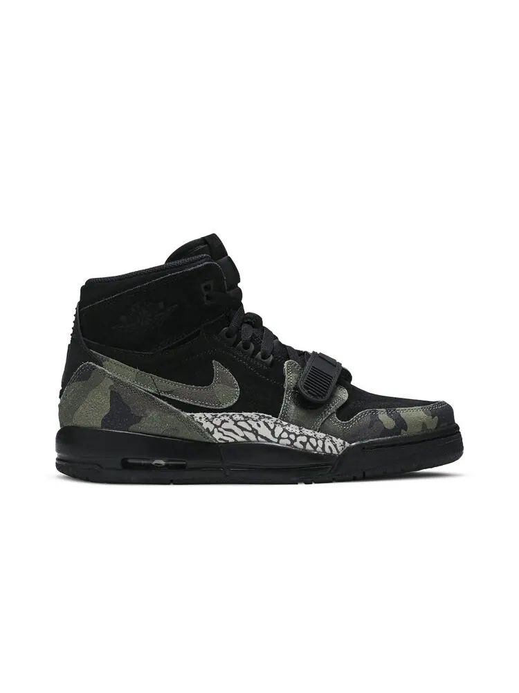 Кроссовки Air Jordan Jordan Legacy 312 GS 'Black Camo Green' — изображение 1 из 4, черный